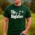 The Dogfather T Shirt Dad Dog Lover Men's Casual T-Shirt Forest