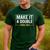 Make It A Double Twin Dad Fathers Day T-Shirt Men's Casual T-Shirt Forest