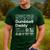 Dumbbell Daddy And Dad Gym Workout Father Men's Casual T-Shirt Forest