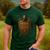 Faithful Warrior Man Of God Christian Men Knight Armor Dad Men's Casual T-Shirt Forest