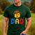 Family Dad Master Builder Building Bricks Blocks Fathers Day Men's Casual T-Shirt Forest