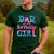 Family Party Decorations Dad Of The Birthday Girl T-Shirt Men's Casual T-Shirt Forest