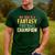 Fantasy Football Dad Champion Vintage Draft Party Men's Casual T-Shirt Forest