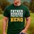 FATHER HUSBAND PROTECTOR HERO Dad Daddy Fathers Day Men's Casual T-Shirt Forest