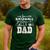 My Favorite Baseball Player Calls Me Dad Shirt Father's Day Men's Casual T-Shirt Forest
