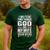 I Only Fear Two Things God And My Wife Dad Husband ON Back Men's Casual T-Shirt Forest