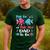 Fish He Or Fish She Gender Reveal Family Matching Dad Men's Casual T-Shirt Forest