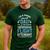 Flight Attendant Shirt For Dad Father Flight Attendant Men's Casual T-Shirt Forest