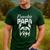 Frenchie Papa Lover Owner French Bulldog Dad Father Daddy Men's Casual T-Shirt Forest