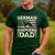 German Shepherd Dad Shirt American Flag German Shepherds Men's Casual T-Shirt Forest