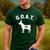 GOAT Number 14 Greatest Of All Time Dad Joke Men's Casual T-Shirt Forest