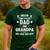 Grandpa Shirt For Men Fathers Day Dad And Grandpa Men's Casual T-Shirt Forest