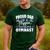 Gymnastics Watercolor Proud Dad Of A Flippin Awesome Gymnast Men's Casual T-Shirt Forest