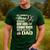 Hero Wears Dog Tags Combat Boots Proud Army Dad Father Men's Casual T-Shirt Forest