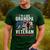 I'm A Dad Grandpa And Veteran Retro Papa Grandpa Men's Casual T-Shirt Forest