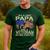 I'm A Dad Papa And Veteran Retro Dad Papa Grandpa Men's Casual T-Shirt Forest