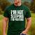 I'm Not Sleeping I'm Praying Mom Dad Joke Premium Tri-Blend Men's Casual T-Shirt Forest