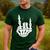 Just A Dad Who Always Came Back 2 Sided Skeleton Men's Casual T-Shirt Forest