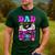 Let's Roll Dad Of The Birthday Girl Roller Skate Birthday Men's Casual T-Shirt Forest