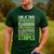 Look At Those Stripes Lawn Mowing Dad Lawn Mower Small Men's Casual T-Shirt Forest