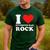 I Love Divorced Dad Rock Quote Men's Casual T-Shirt Forest I Love Divorced Dad Rock Quote Men's Casual T-Shirt Forest