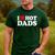 I Love I Heart Hot Dads Shirt Men's Casual T-Shirt Forest