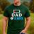 Matching Father's Day Low Battery Dad Of 3 Boys Men's Casual T-Shirt Forest