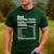Miftees Fathers Day Tees Dad Nutrition Facts Men's Casual T-Shirt Forest