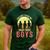 Mom Of 3 Boys Dad I Have Three Boys Dad Of 3 Boys Mom Of 3 Men's Casual T-Shirt Forest