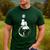 Moon And Astronaut Dad And Baby Space For Father's Day Men's Casual T-Shirt Forest