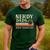 Nerdy Dads Build Character Retro Fathers Day Daddy Papa Men Men's Casual T-Shirt Forest