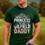 Oilfield Dad Oilfeild My Daddy Works In The Oilfield Men's Casual T-Shirt Forest