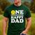 One Happy Dude Dad 1st Birthday Family Matching Men's Casual T-Shirt Forest