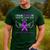 Pancreatic Cancer I Wear Purple In Memory Of My Dad Men's Casual T-Shirt Forest