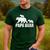 Papa Bear Two Cubs Shirt Daddy Bear Twin Tshirt Papa 2 Kids Men's Casual T-Shirt Forest