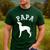 Papa ITALIAN GREYHOUND For Dad Men's Casual T-Shirt Forest