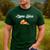 Papa Slice Pizza Belly Expectant Dad Pizza Pregnancy Reveal Men's Casual T-Shirt Forest