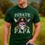 Pirate Papa Skull Family Matching Costume Dad Grandpa Men Men's Casual T-Shirt Forest