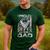 Proud Air Force Dad Shirt Military Family Fathers Day Men's Casual T-Shirt Forest