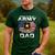 Proud To Be An Army Dad With American Flag Veteran Men's Casual T-Shirt Forest