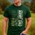 Proud Army Dad United States USA Flag For Father's Day Men's Casual T-Shirt Forest