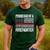 Proud Dad Of a Firefighter Fireman Parent Men's Casual T-Shirt Forest