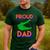 Proud Dad Of A Gator Unique Idea For Fathers Day Men's Casual T-Shirt Forest