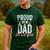 Proud New Dad It's A Girl Father To Be Soon To Be Dad Men's Casual T-Shirt Forest