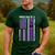 Proud NICU Dad Of NICU Warrior Micro Preemie Baby Father Men's Casual T-Shirt Forest