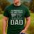 Proud Us Military Dad Father's Day For Dad Grandpa Veteran Men's Casual T-Shirt Forest