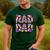 Rad Dad Trippy Hippie Tie-Dye Rainbow 70s Vibes Novelty Men's Casual T-Shirt Forest