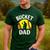 Retro Daddy Bucket Dad Softball Girl Men's Casual T-Shirt Forest Retro Daddy Bucket Dad Softball Girl Men's Casual T-Shirt Forest