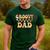 Retro Groovy Dad Matching Family 1st Birthday Party Men's Casual T-Shirt Forest