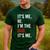 Retro It's Me Hi I'm The Dad It's Me For Dad Men's Casual T-Shirt Forest Retro It's Me Hi I'm The Dad It's Me For Dad Men's Casual T-Shirt Forest
